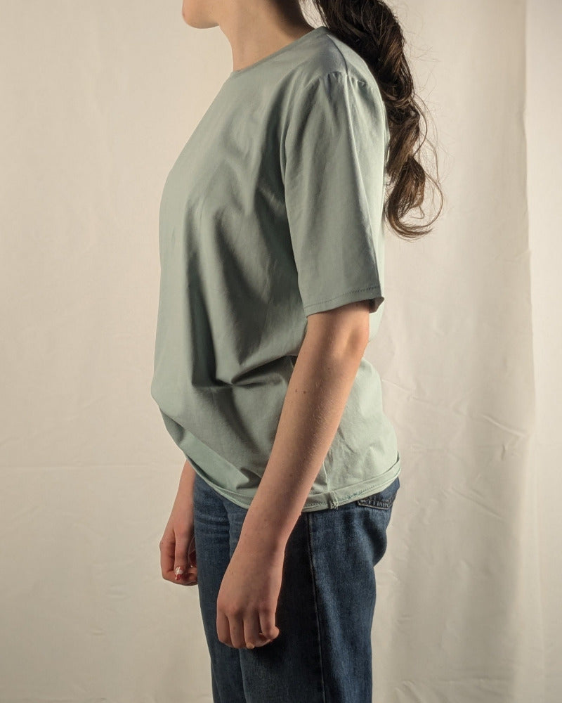 Jersey doux – Bleu Glacier - La Robe du Chat