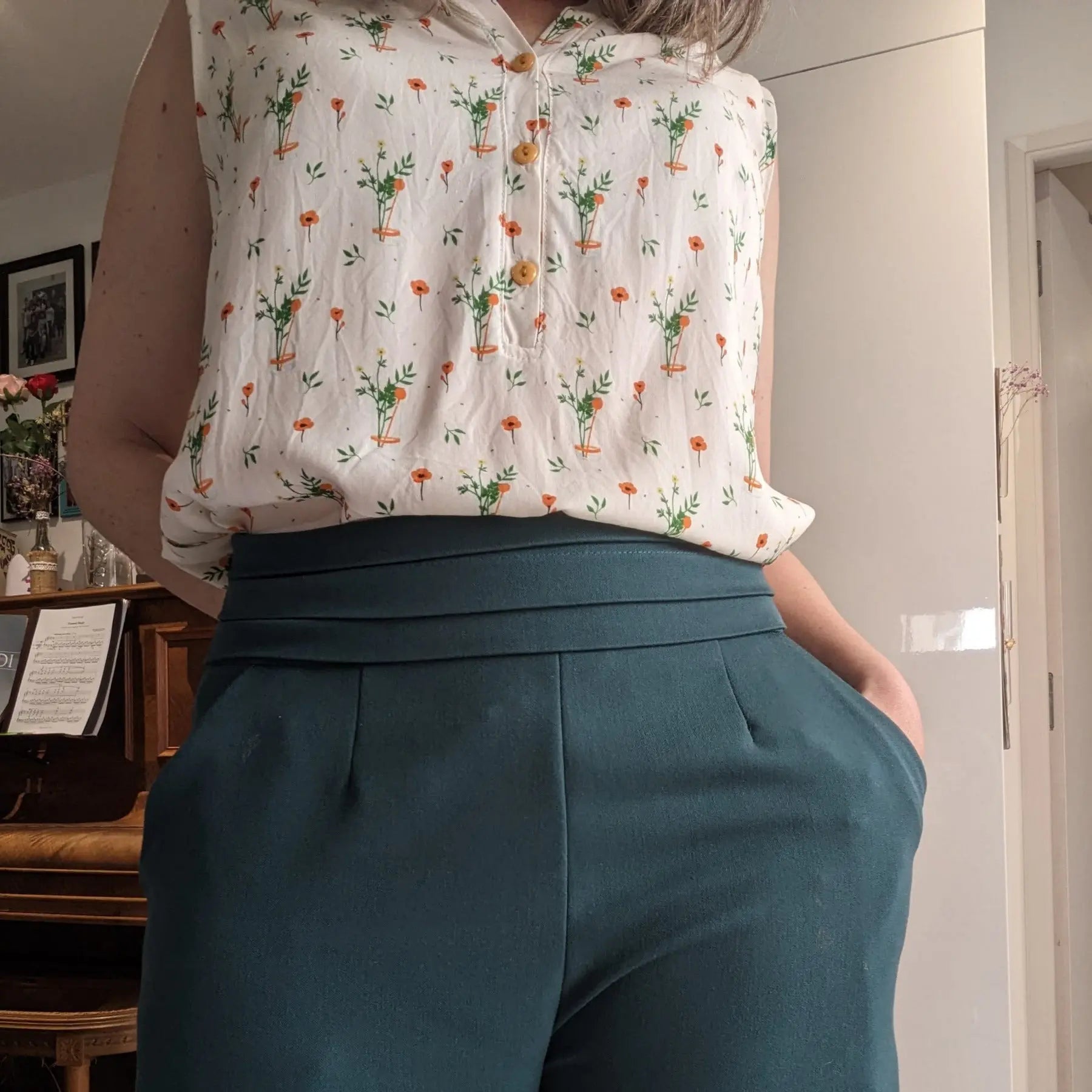 CHAPLIN - Patron et tuto pantalon taille haute et short - La Robe du Chat