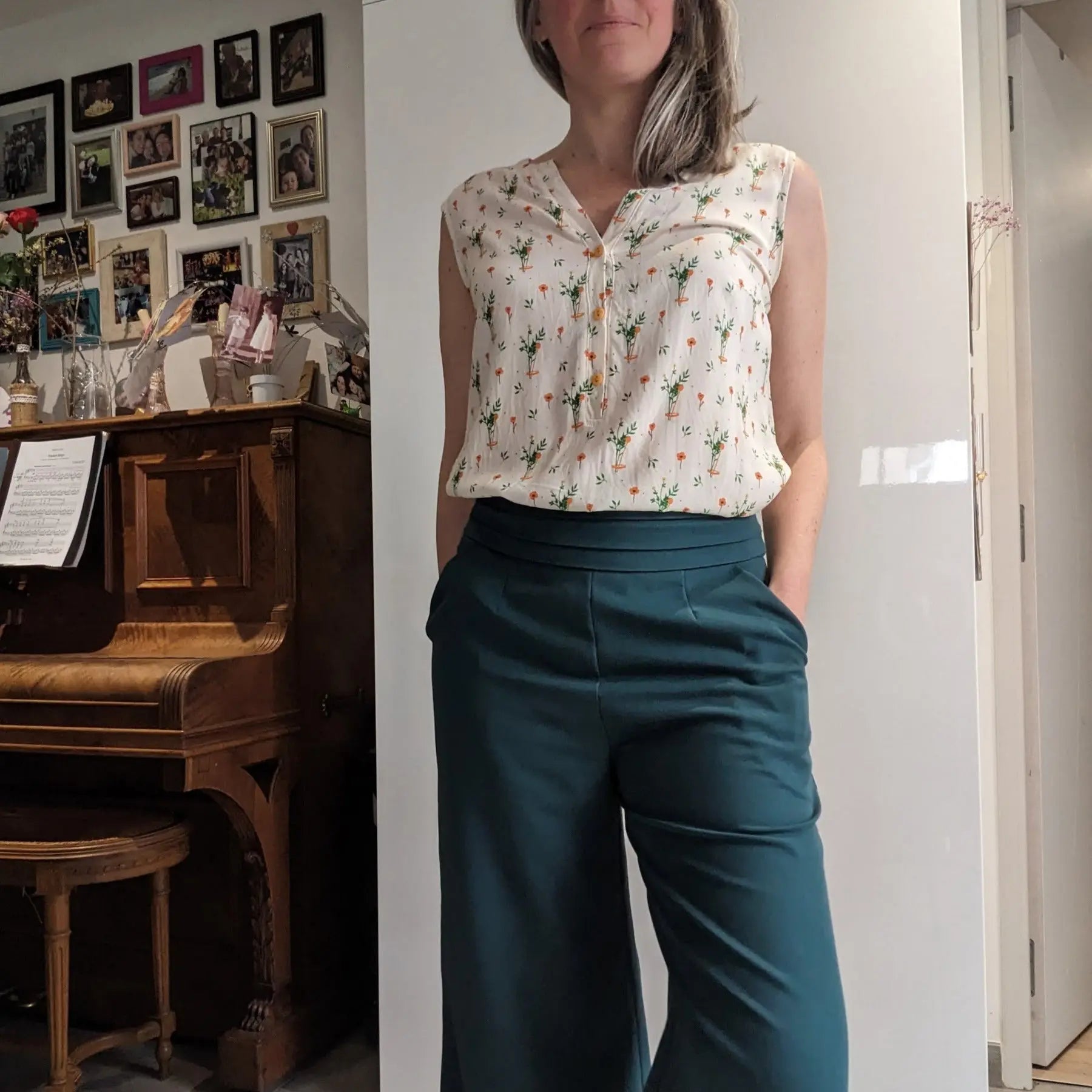 CHAPLIN - Patron et tuto pantalon taille haute et short - La Robe du Chat