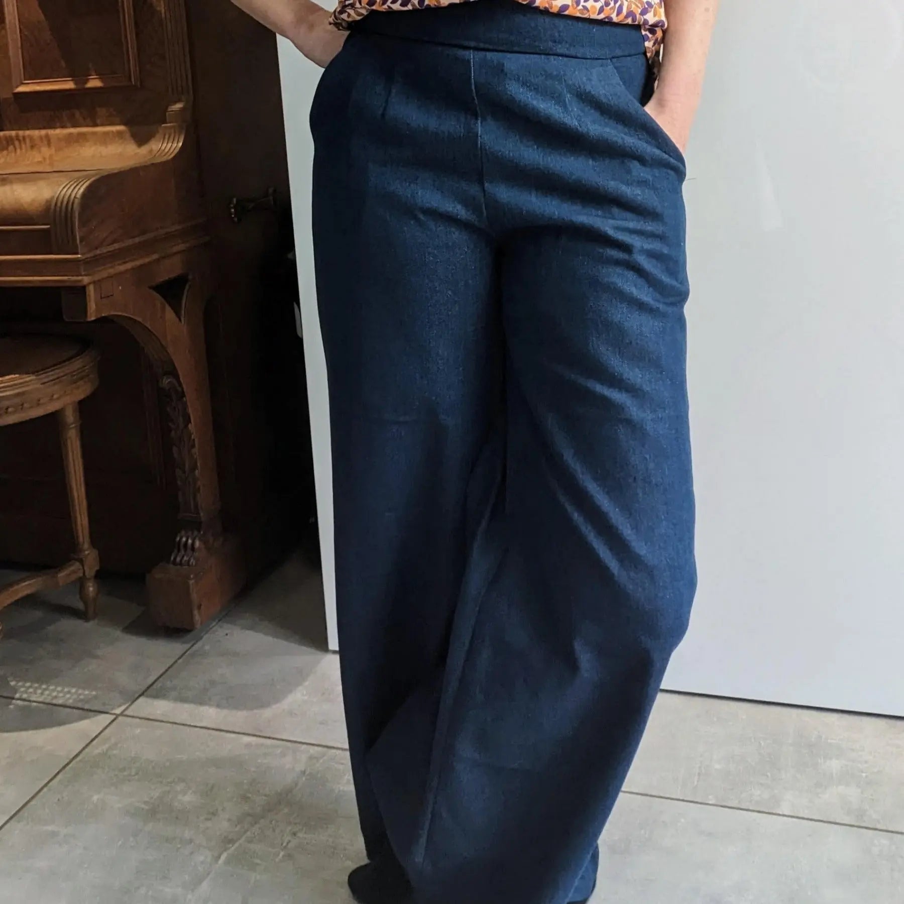 CHAPLIN - Patron et tuto pantalon taille haute et short - La Robe du Chat