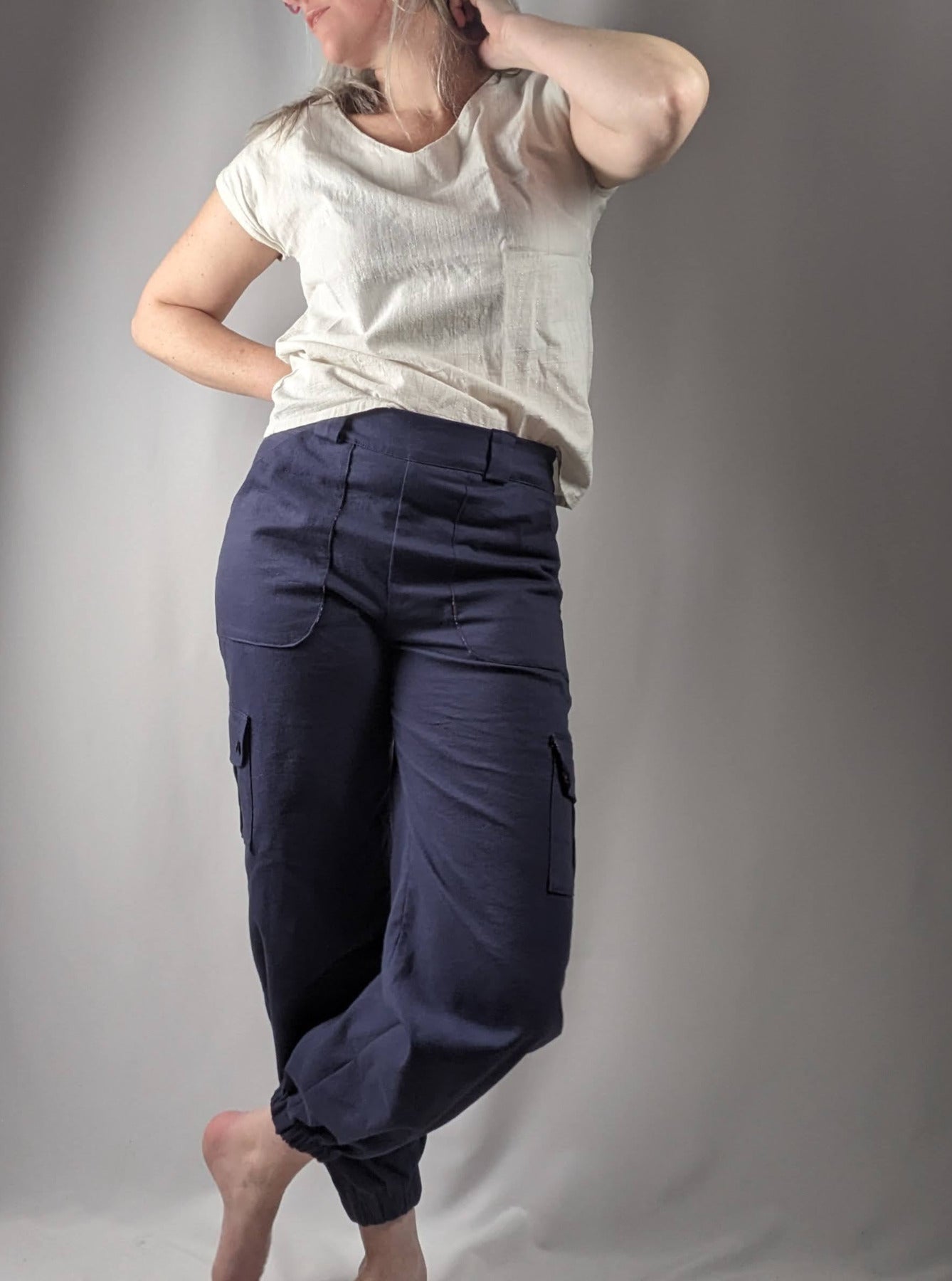 pantalon femme resséré chevilles
