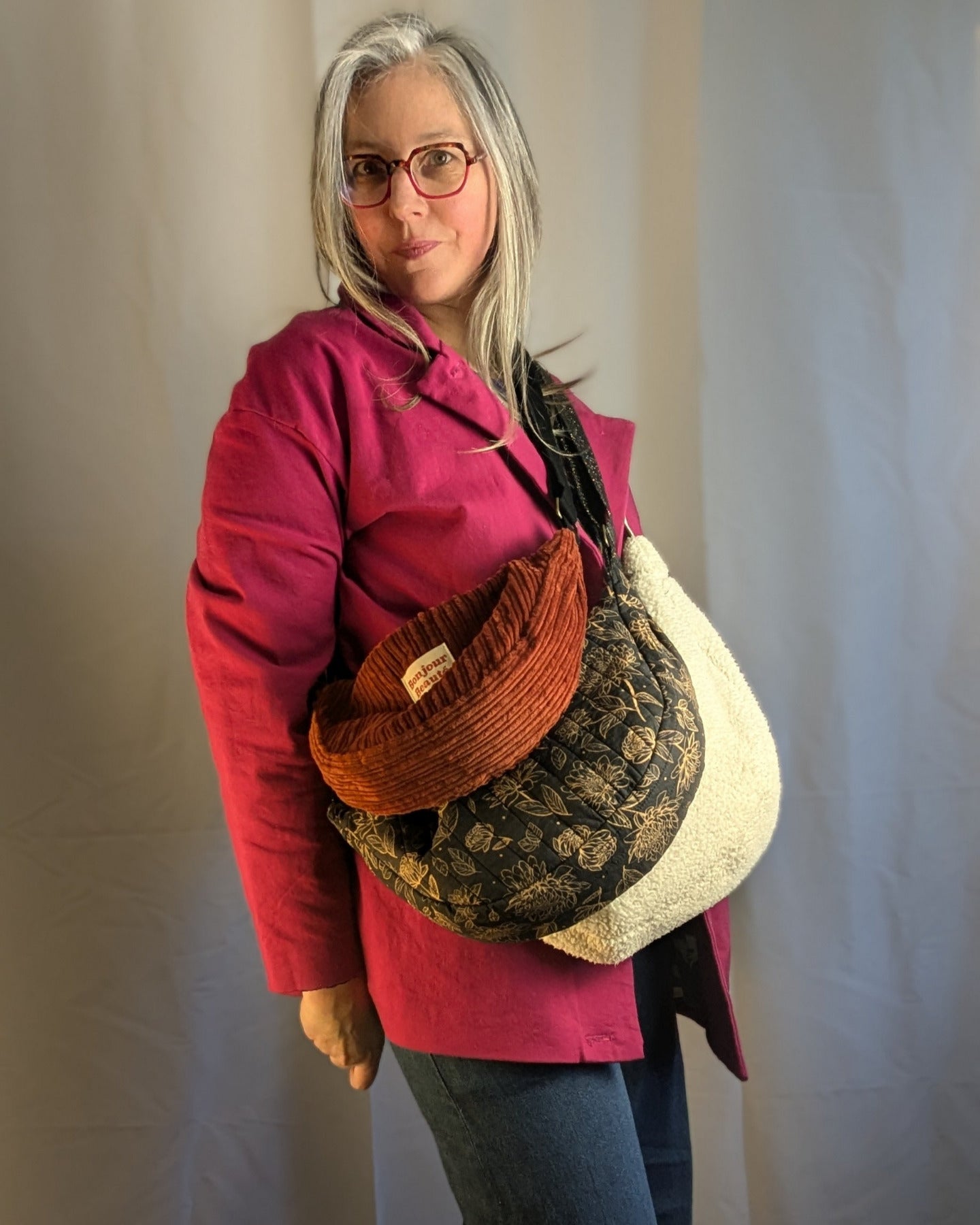 Le CHAC demi-lune - Patron et tuto sac demi lune - La Robe du Chat