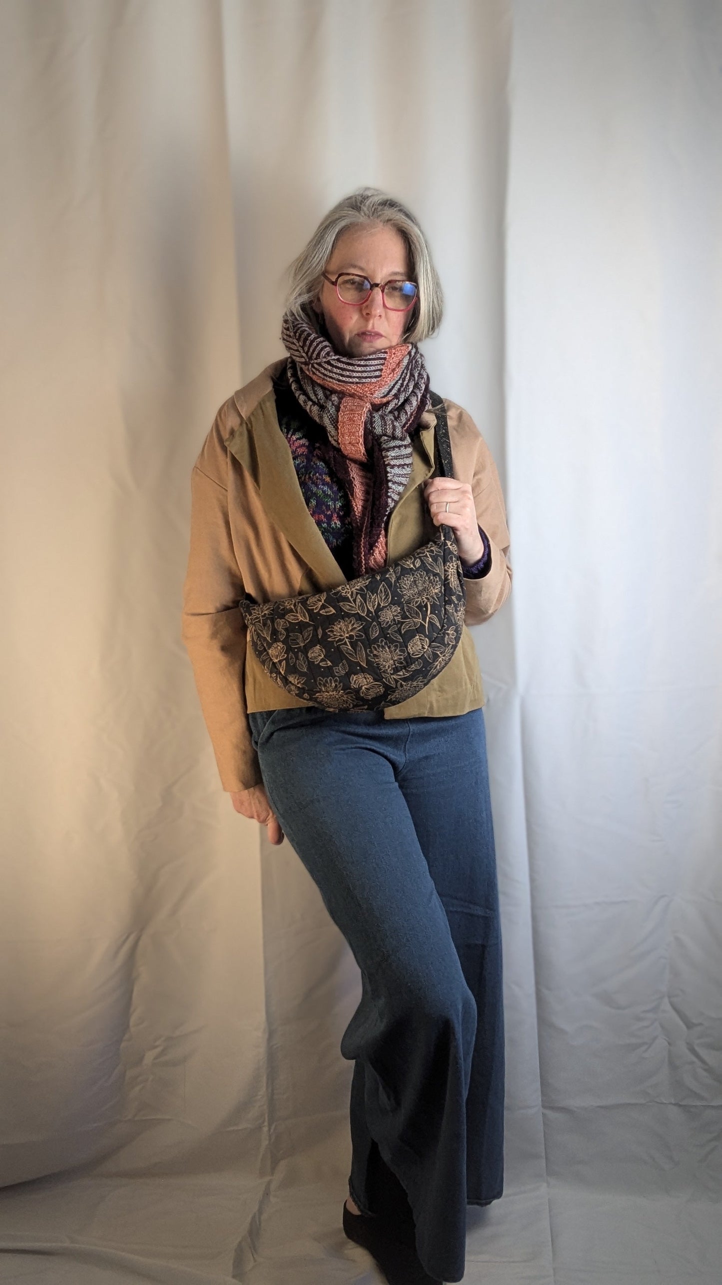 Le CHAC demi-lune - Patron et tuto sac demi lune La Robe du Chat