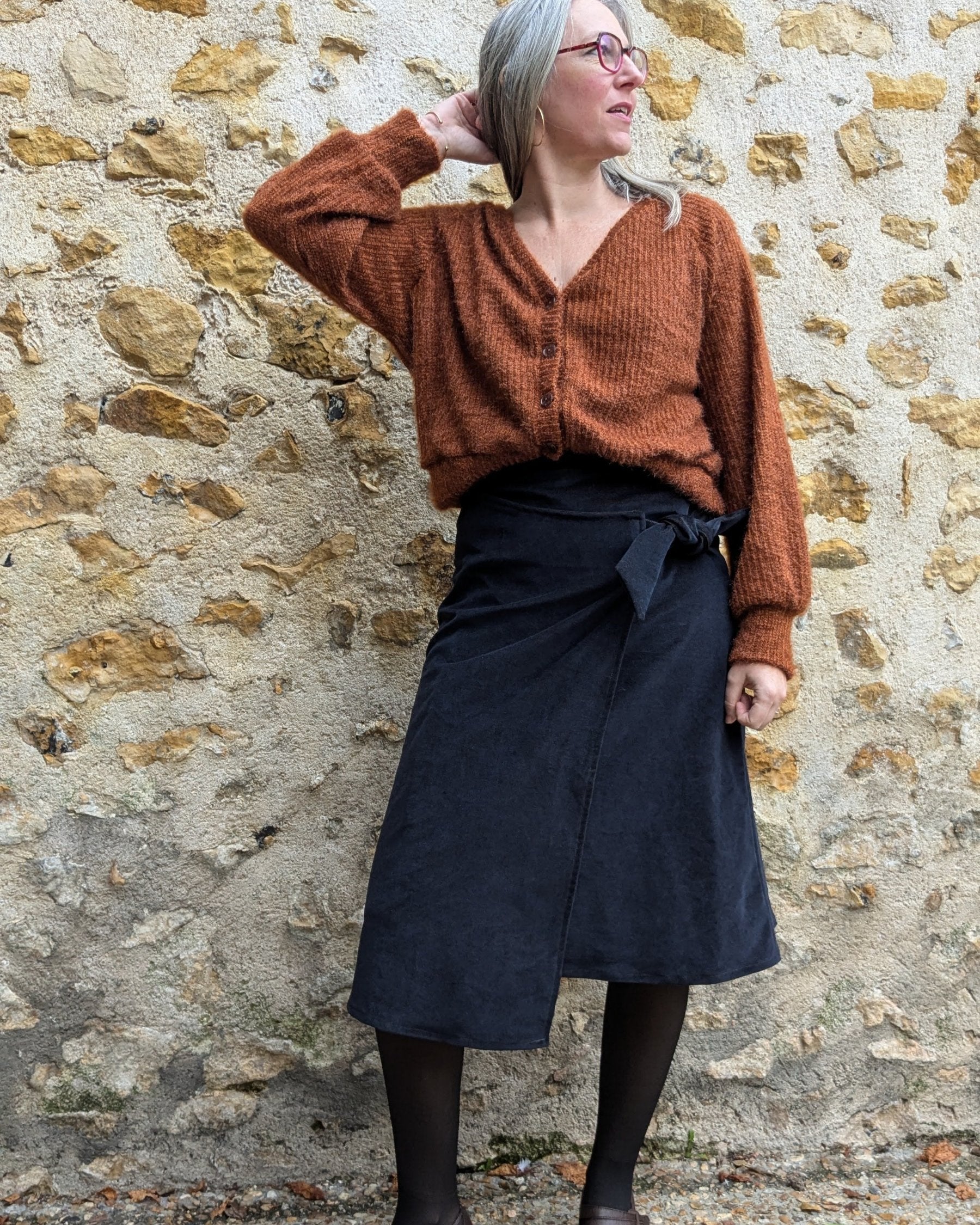 CHAMALLOW - Patron et tuto jupe portefeuille - La Robe du Chat