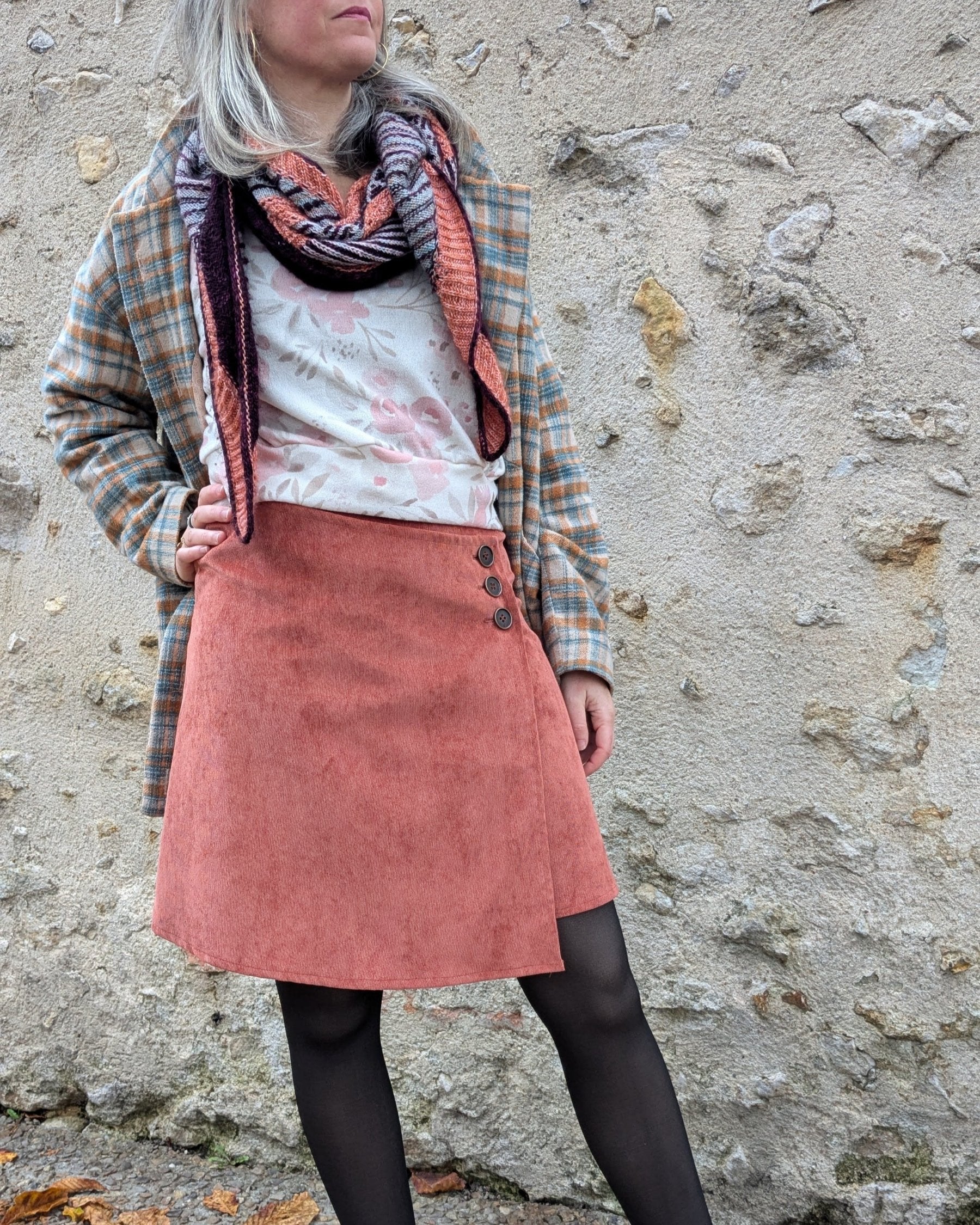 CHAMALLOW - Patron et tuto jupe portefeuille - La Robe du Chat