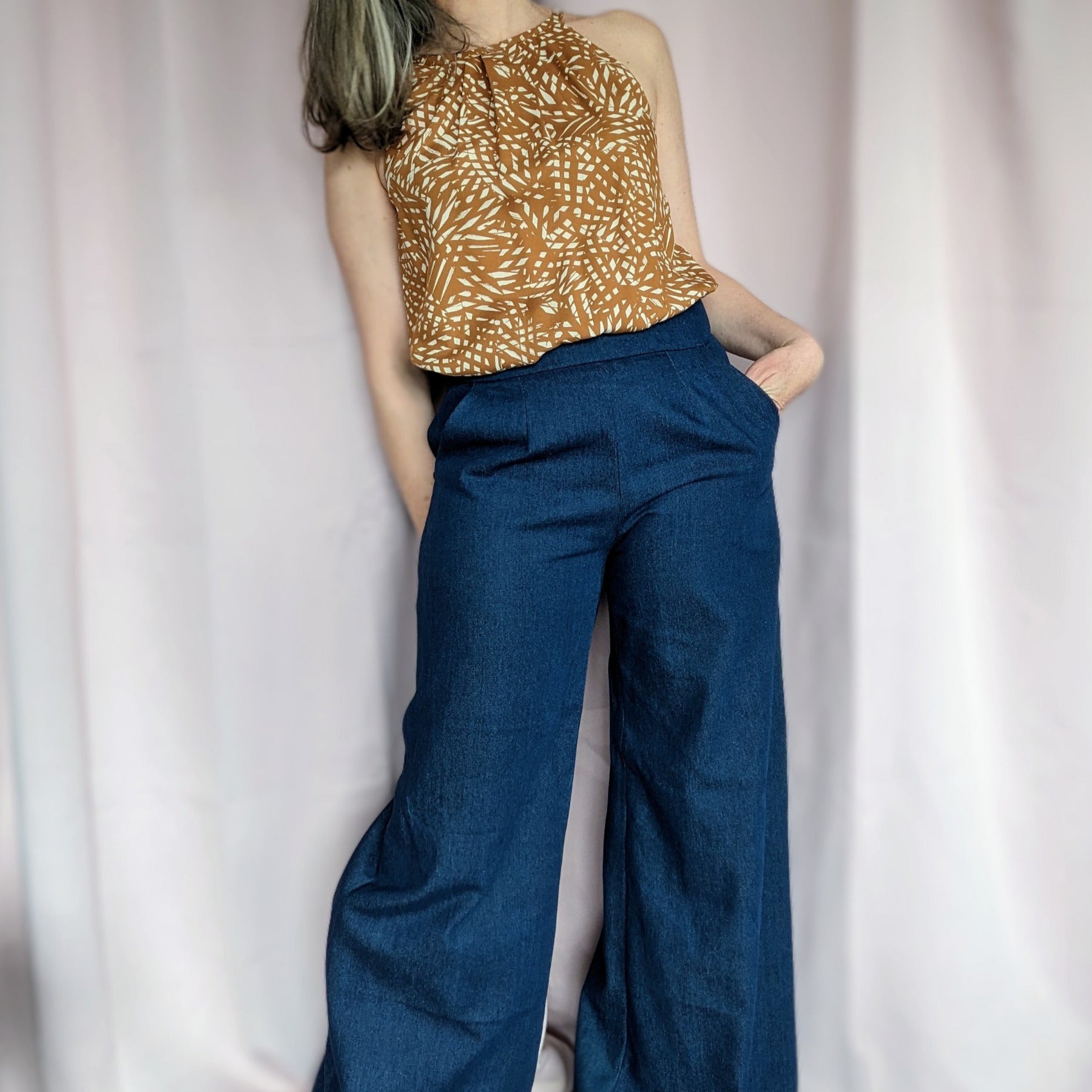 CHAPLIN - Patron et tuto pantalon taille haute et short - La Robe du Chat