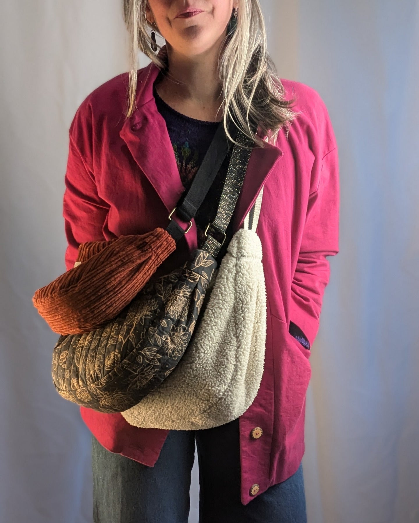 Le CHAC demi-lune - Patron et tuto sac demi lune - La Robe du Chat