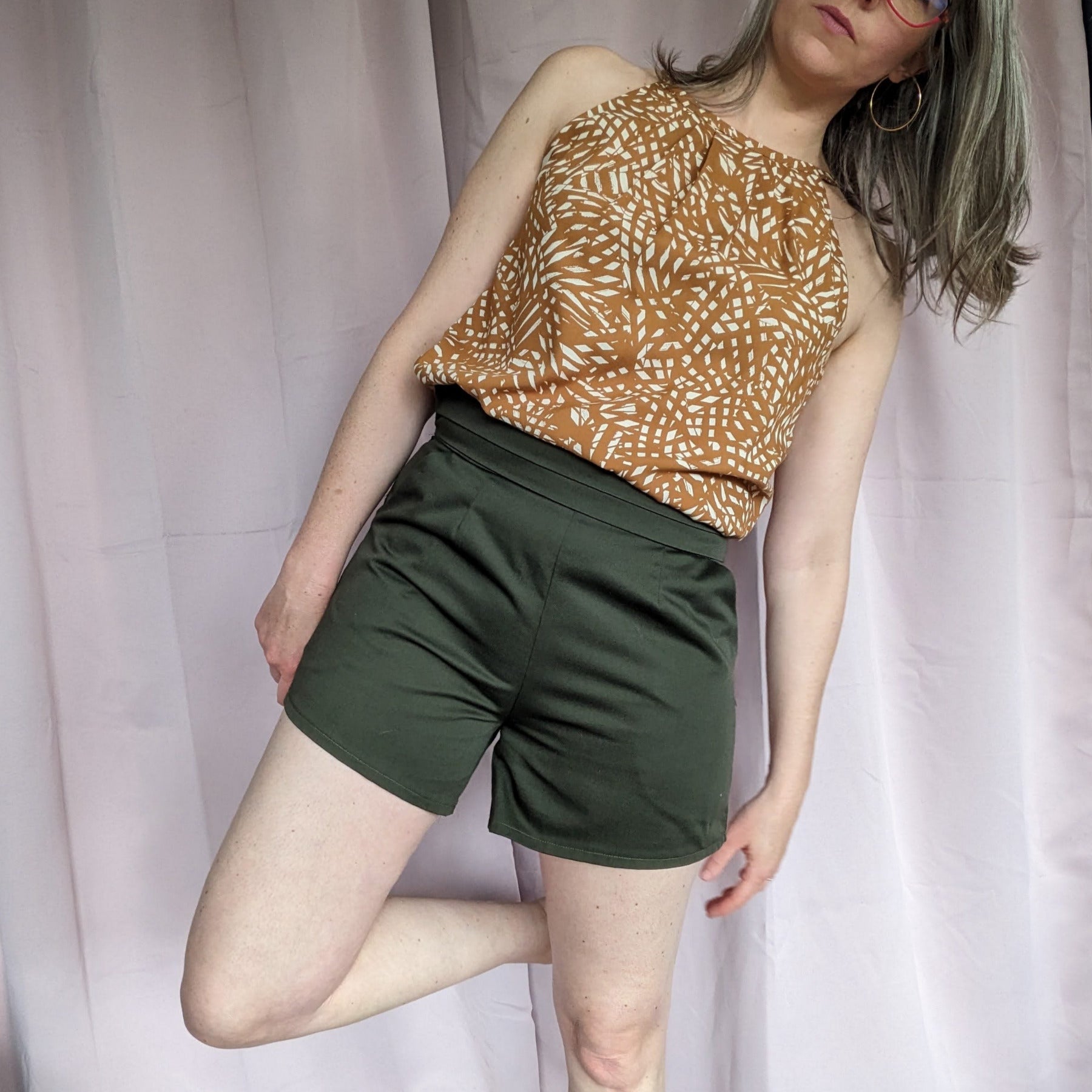 CHAPLIN - Patron et tuto pantalon taille haute et short - La Robe du Chat