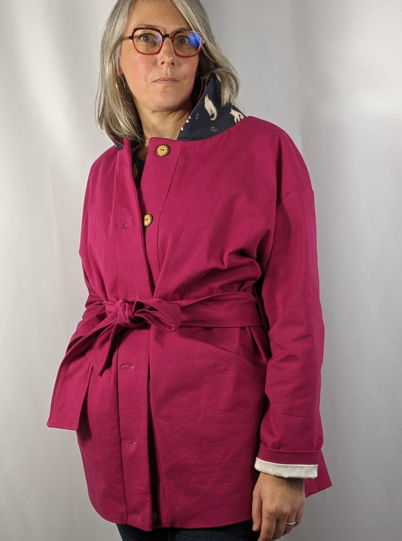 patron veste avec ceinture