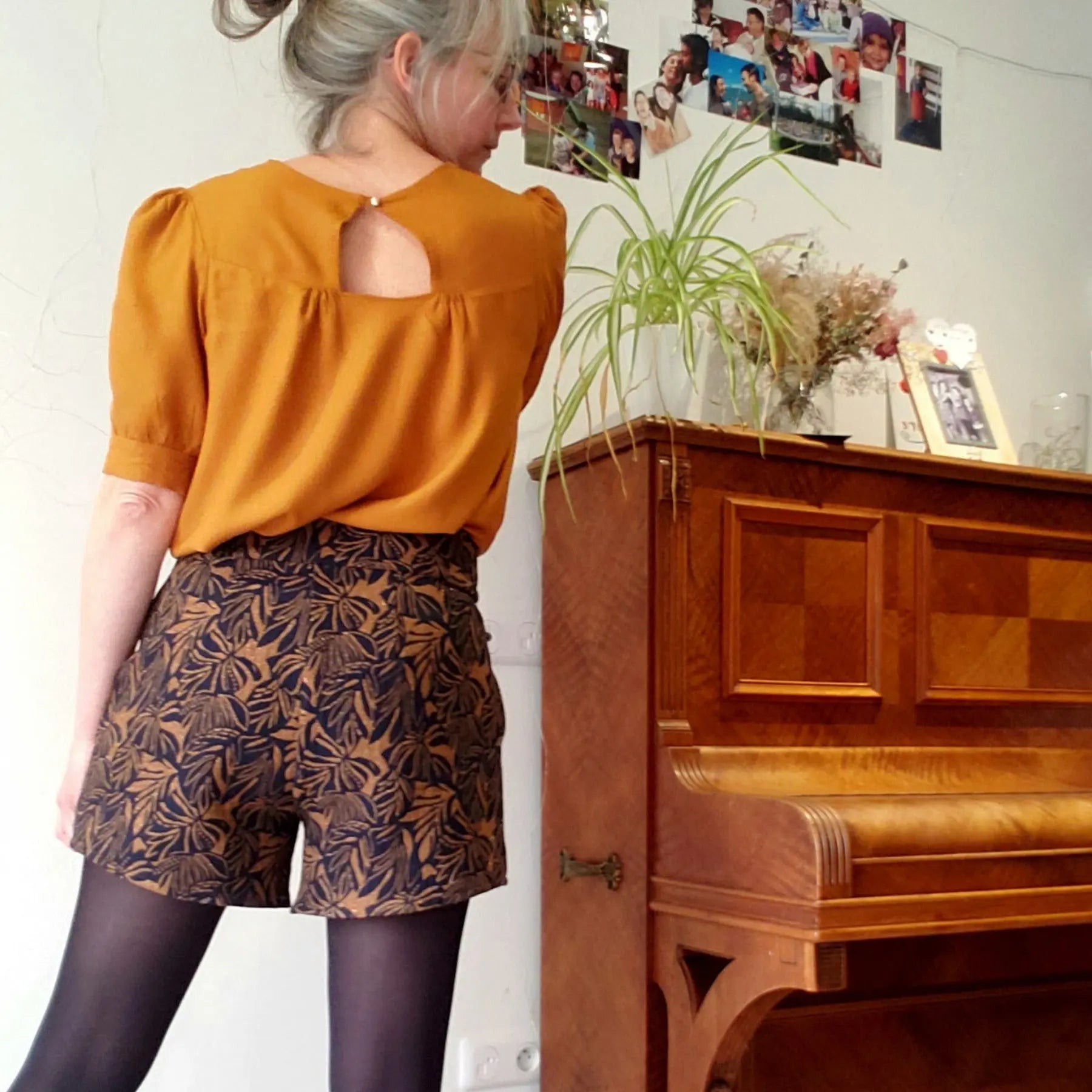 CHAPLIN - Patron et tuto pantalon taille haute et short - La Robe du Chat