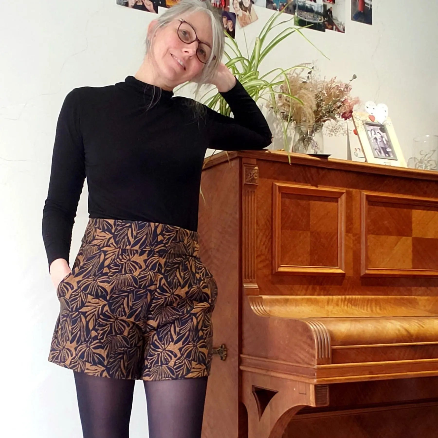 CHAPLIN - Patron et tuto pantalon taille haute et short - La Robe du Chat