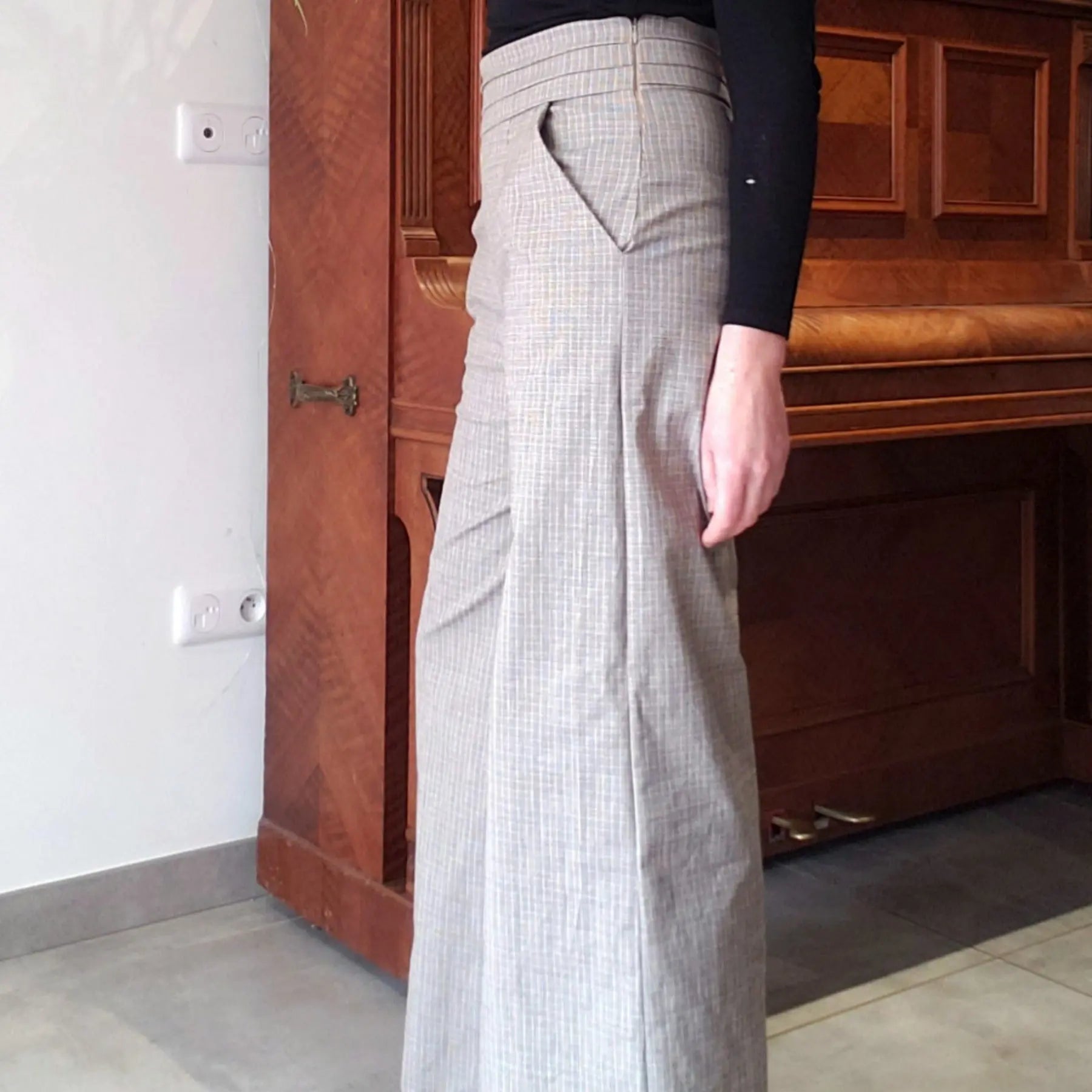 CHAPLIN - Patron et tuto pantalon taille haute et short - La Robe du Chat