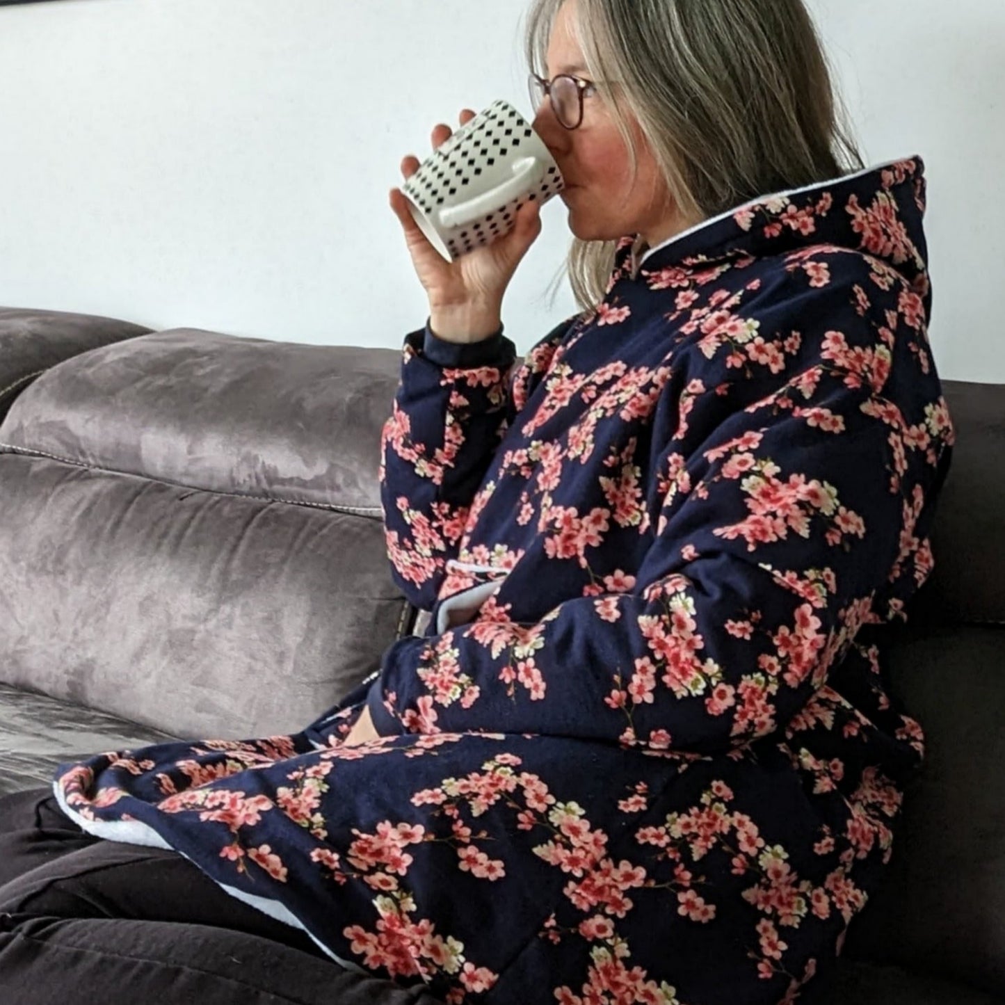 patron couture sweat plaid chaleureux