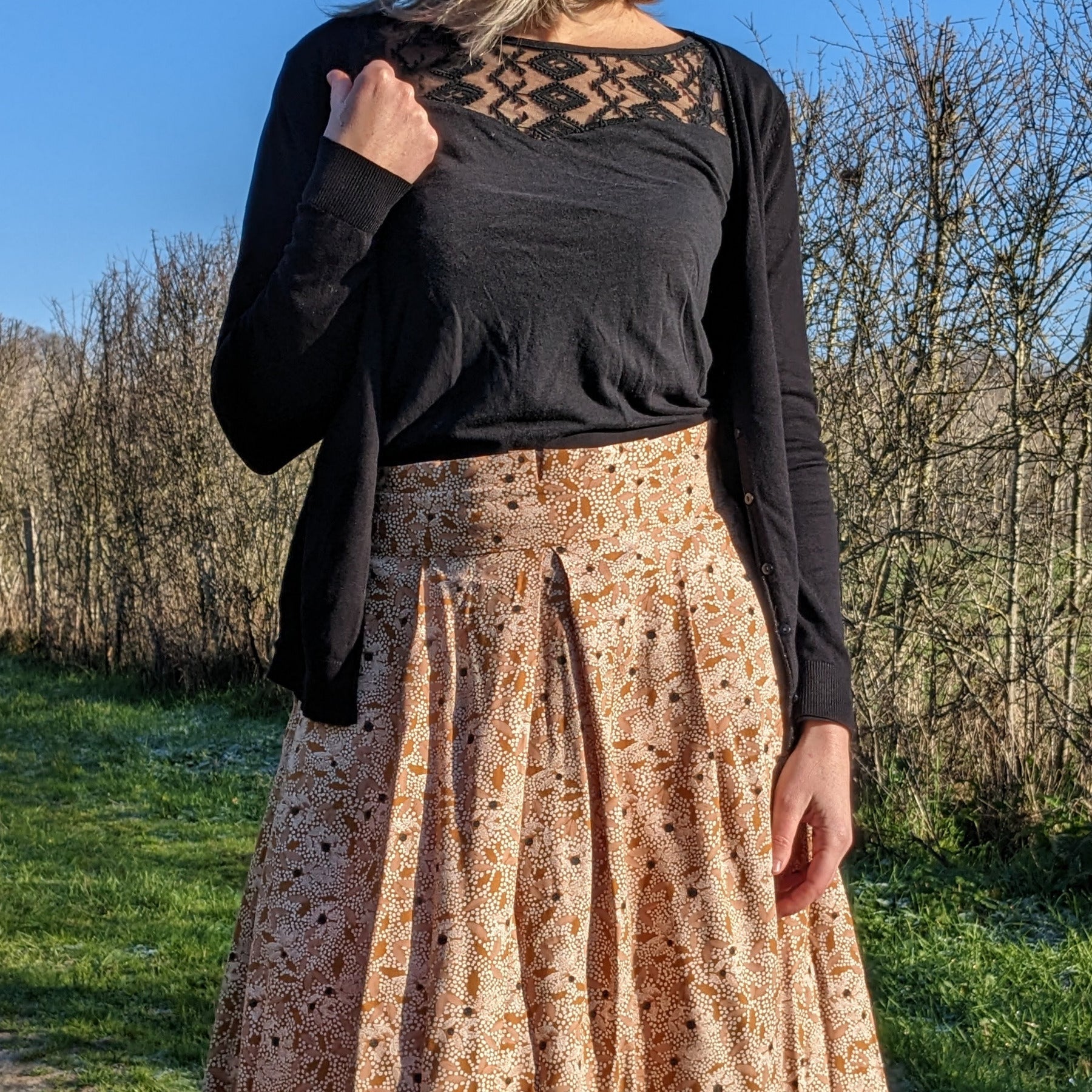 CHARMILLE - Patron et tuto jupe élastique - La Robe du Chat