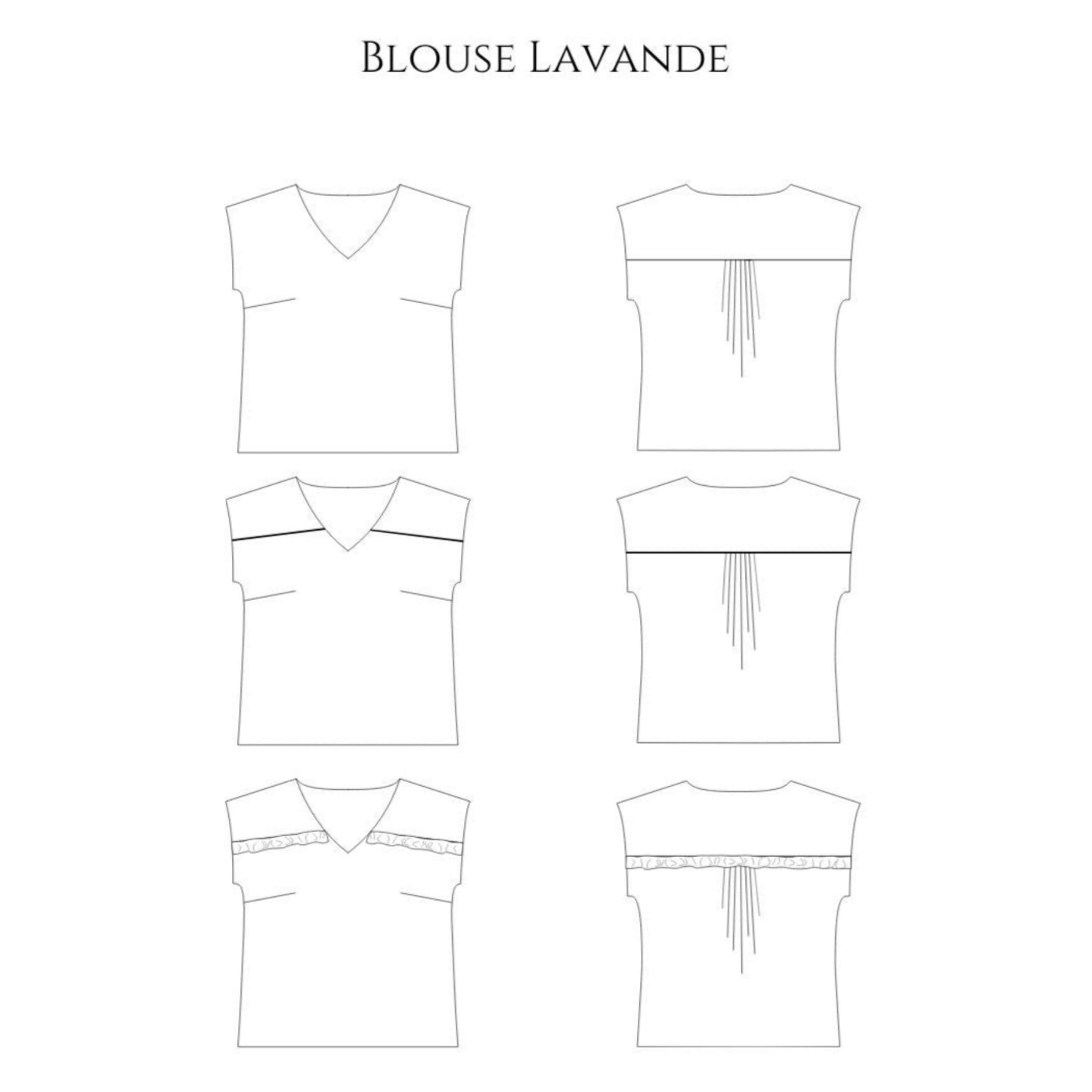 LAVANDE - Coudre une blouse simple - La Robe du Chat