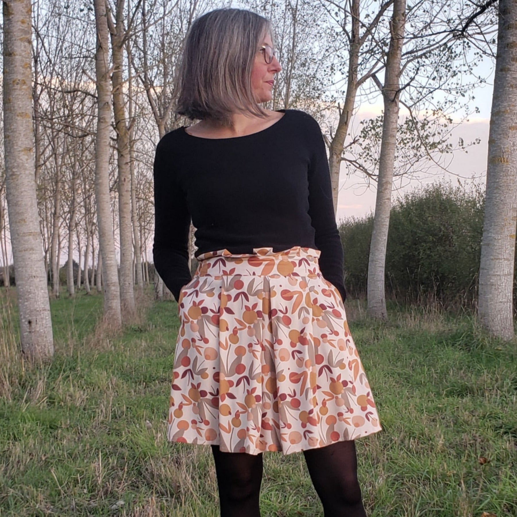 CHARMILLE - Patron et tuto jupe élastique - La Robe du Chat