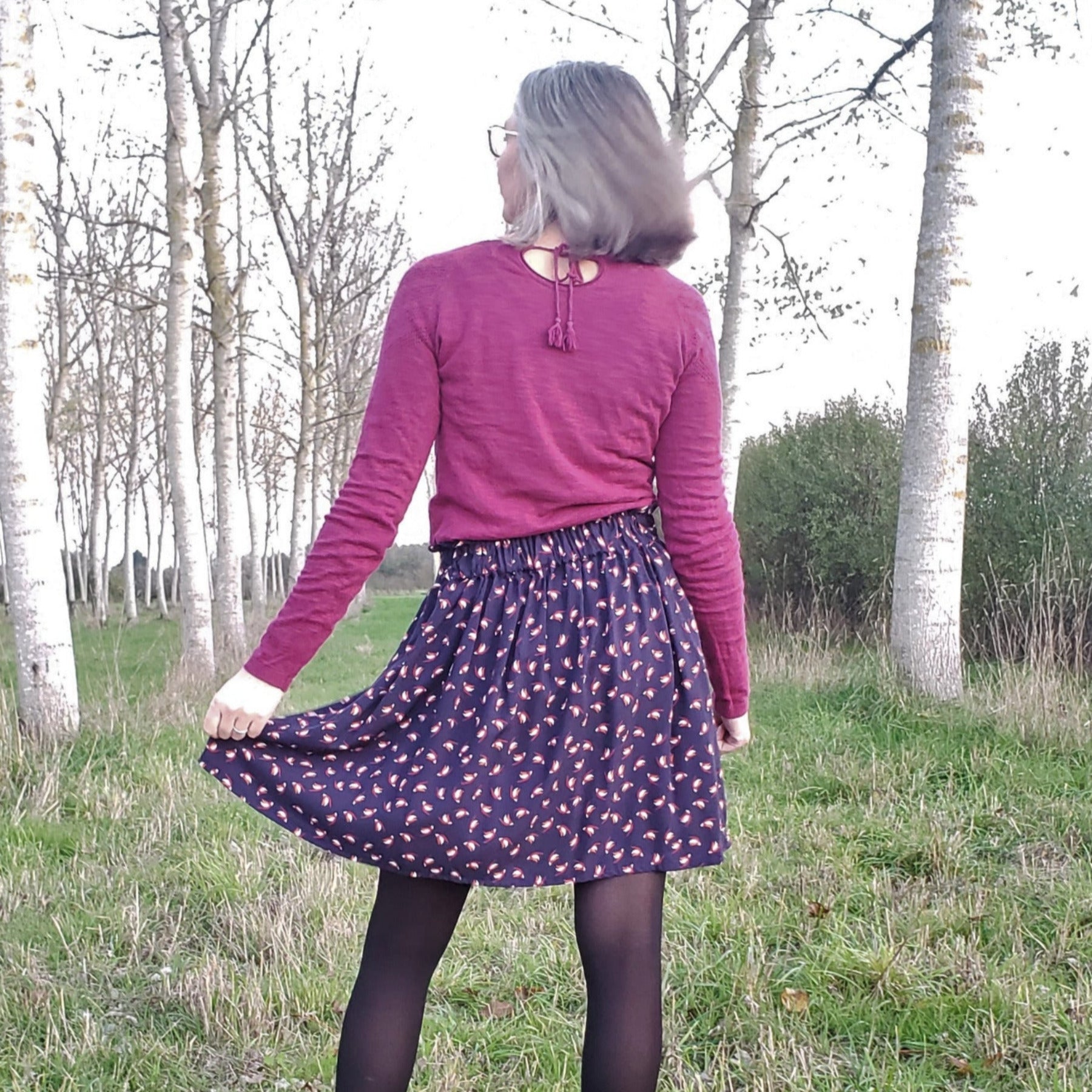 CHARMILLE - Patron et tuto jupe élastique - La Robe du Chat