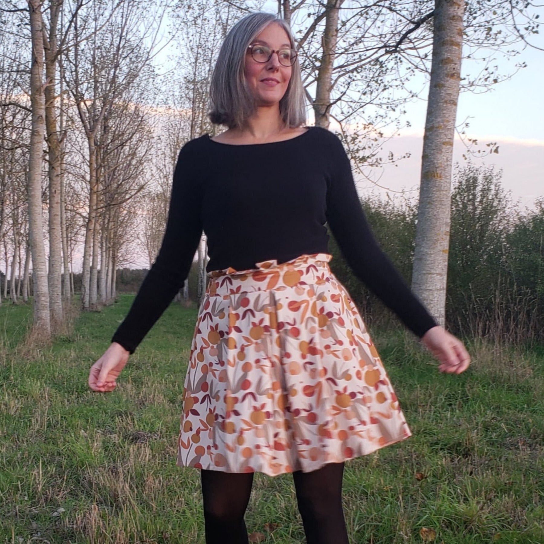 CHARMILLE - Patron et tuto jupe élastique - La Robe du Chat