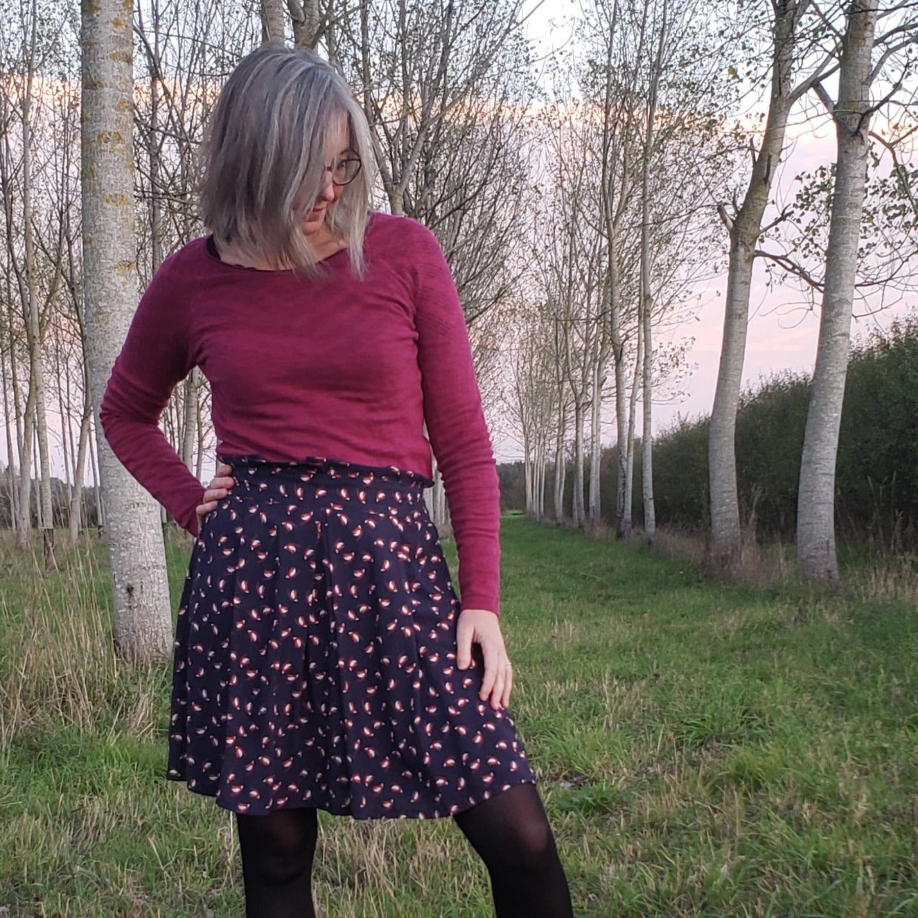 CHARMILLE - Patron et tuto jupe élastique - La Robe du Chat