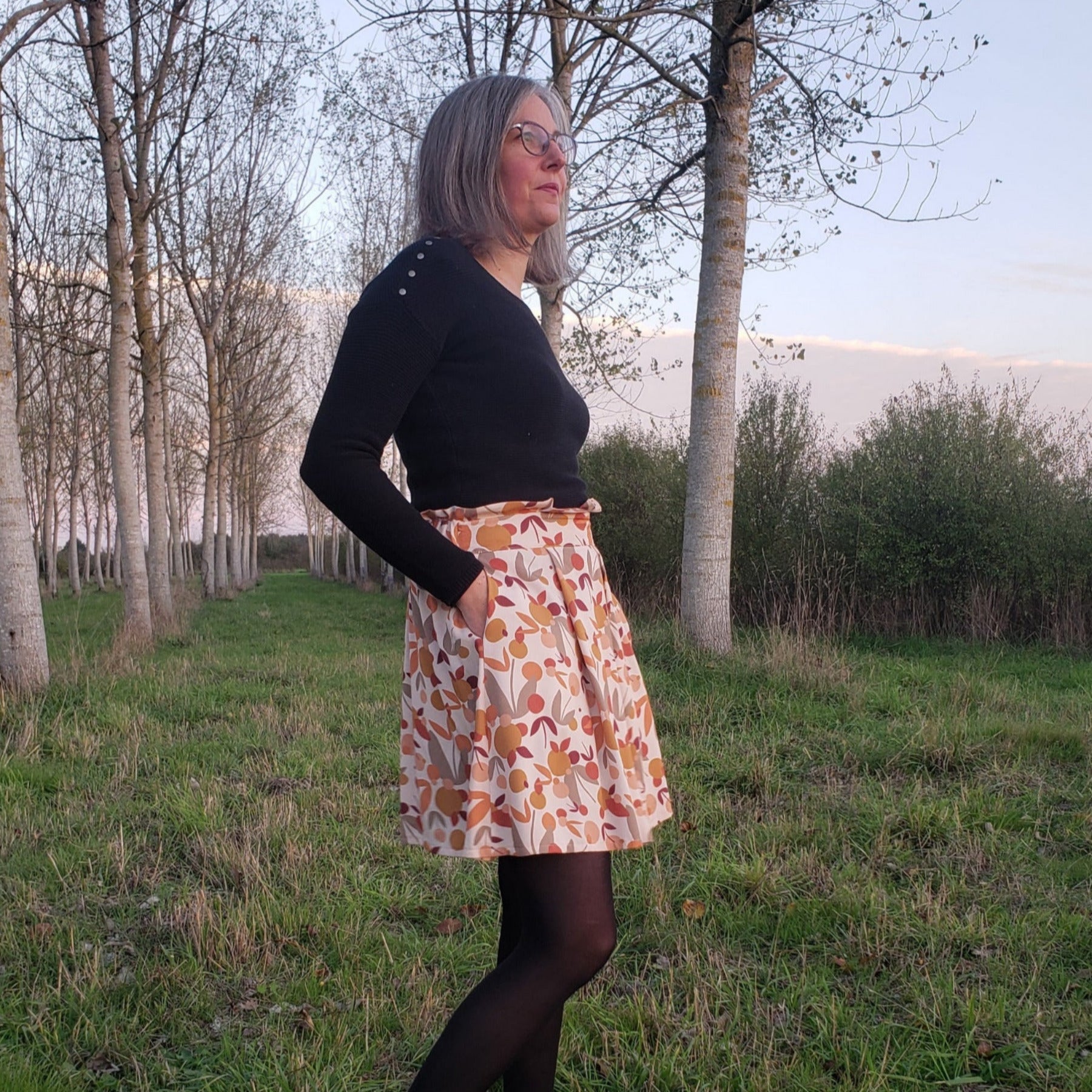 CHARMILLE - Patron et tuto jupe élastique - La Robe du Chat