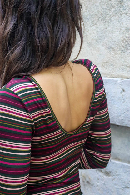Jersey de Viscose VELVET STRIPES - Lise Tailor