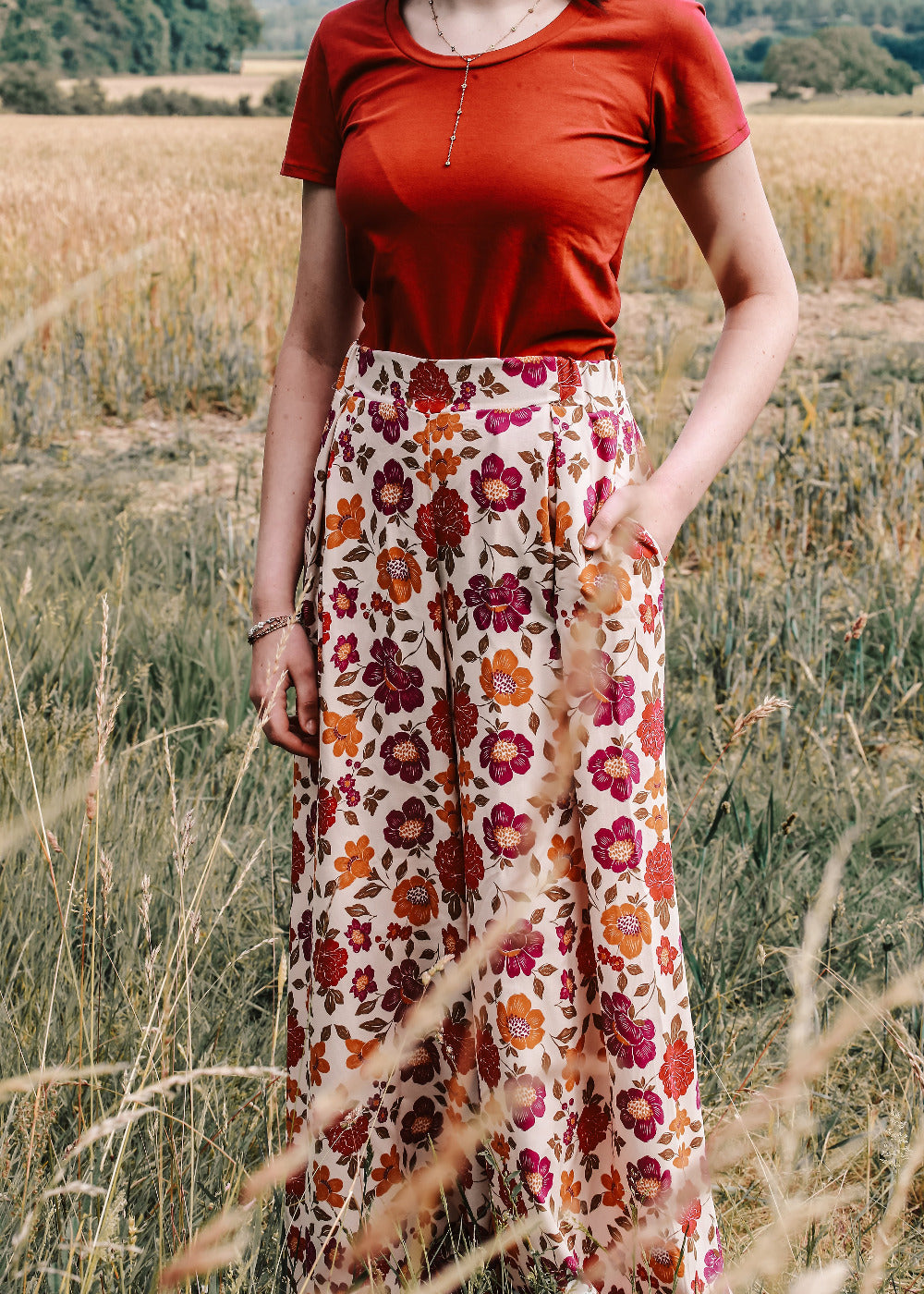 Le pantalon / short CHALAZZO - Patron et tuto pantalon large taille élastique La Robe du Chat