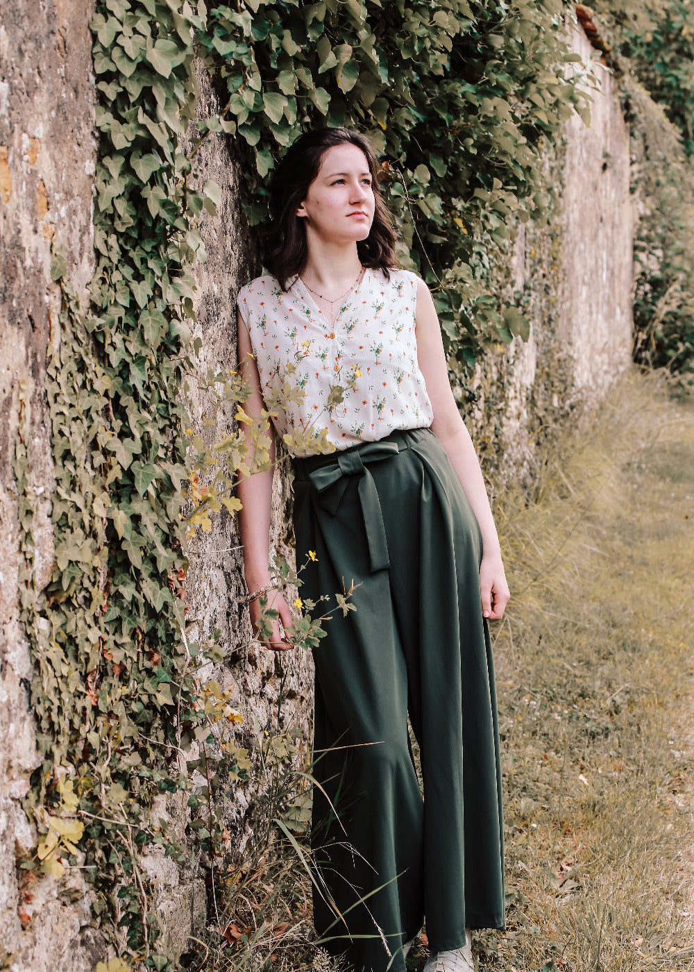 Le pantalon / short CHALAZZO - Patron et tuto pantalon large taille élastique La Robe du Chat