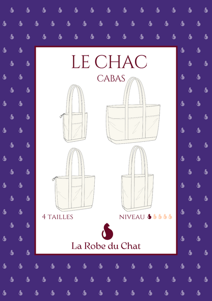 Le CHAC cabas - Patron et tuto sac cabas - La Robe du Chat