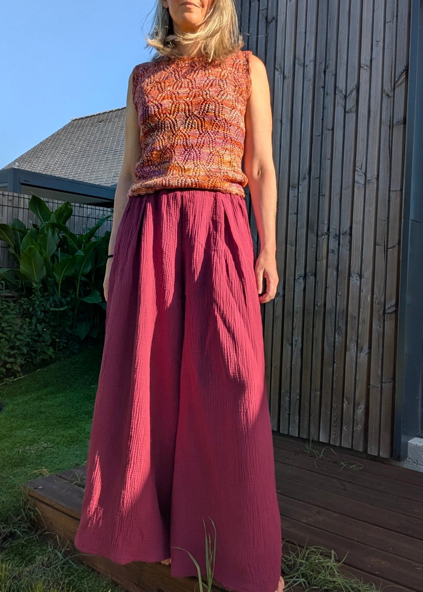 Le pantalon / short CHALAZZO - Patron et tuto pantalon large taille élastique