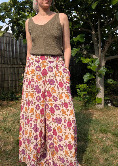 Le pantalon / short CHALAZZO - Patron et tuto pantalon large taille élastique