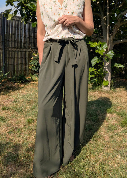 Le pantalon / short CHALAZZO - Patron et tuto pantalon large taille élastique