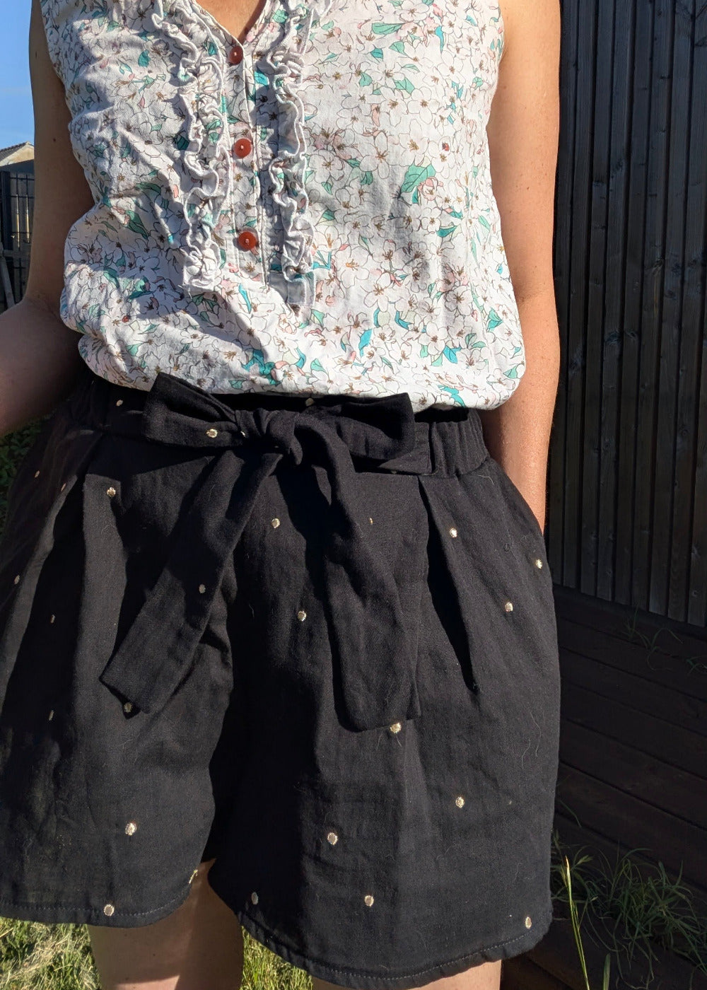 Le pantalon / short CHALAZZO - Patron et tuto pantalon large taille élastique