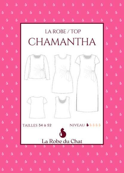 La Robe / Top Chamantha - Patron et tuto robe jersey nouée - La Robe du Chat