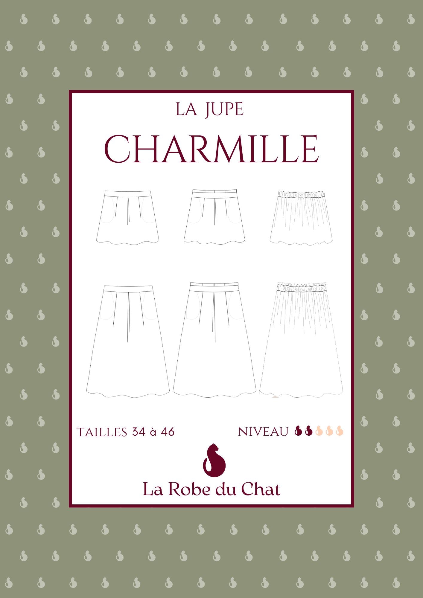 The CHARMILLE skirt sewing pattern