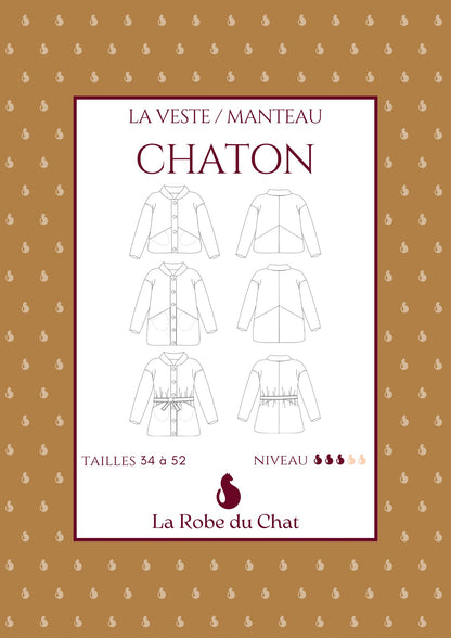 Ensemble 4 patrons - Chaton, Chantal, Chavavite et Chavafroncer