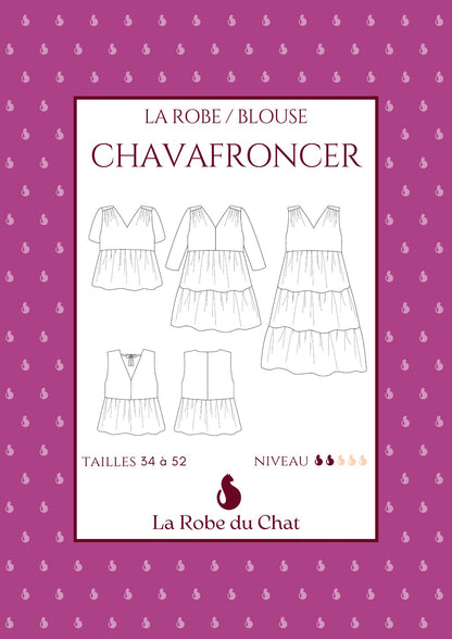 Ensemble 4 patrons - Chaton, Chantal, Chavavite et Chavafroncer