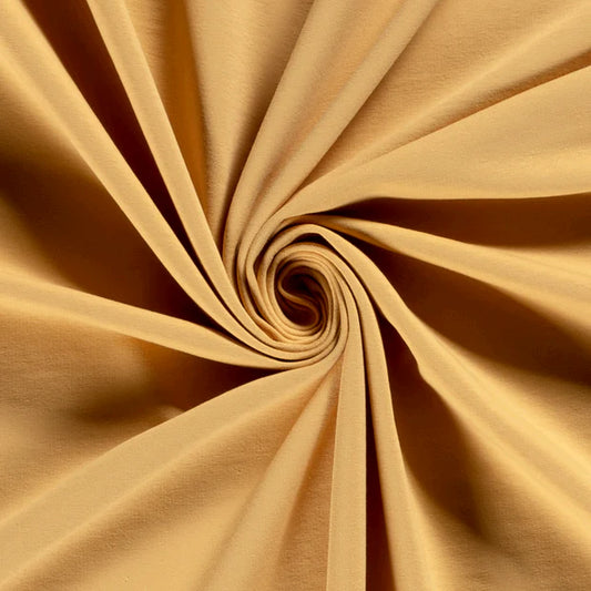 French terry sweat léger - Jaune canari - La Robe du Chat