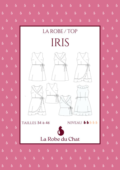 IRIS - Patron robe portefeuille et top - La Robe du Chat