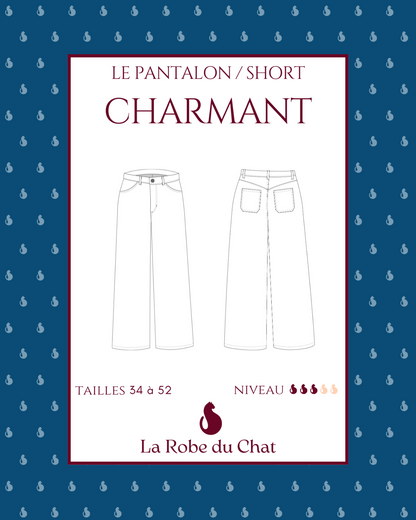 Le pantalon Charmant - Patron et tuto pantalon jean - La Robe du Chat