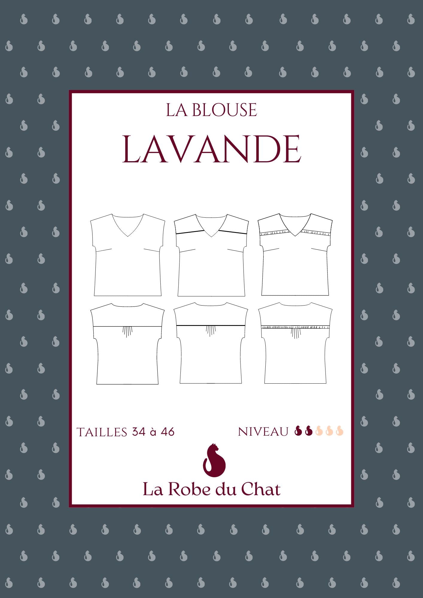 The LAVENDER blouse sewing pattern