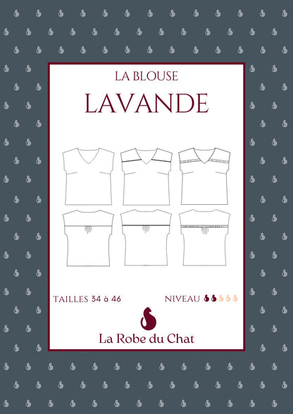 The LAVENDER blouse sewing pattern