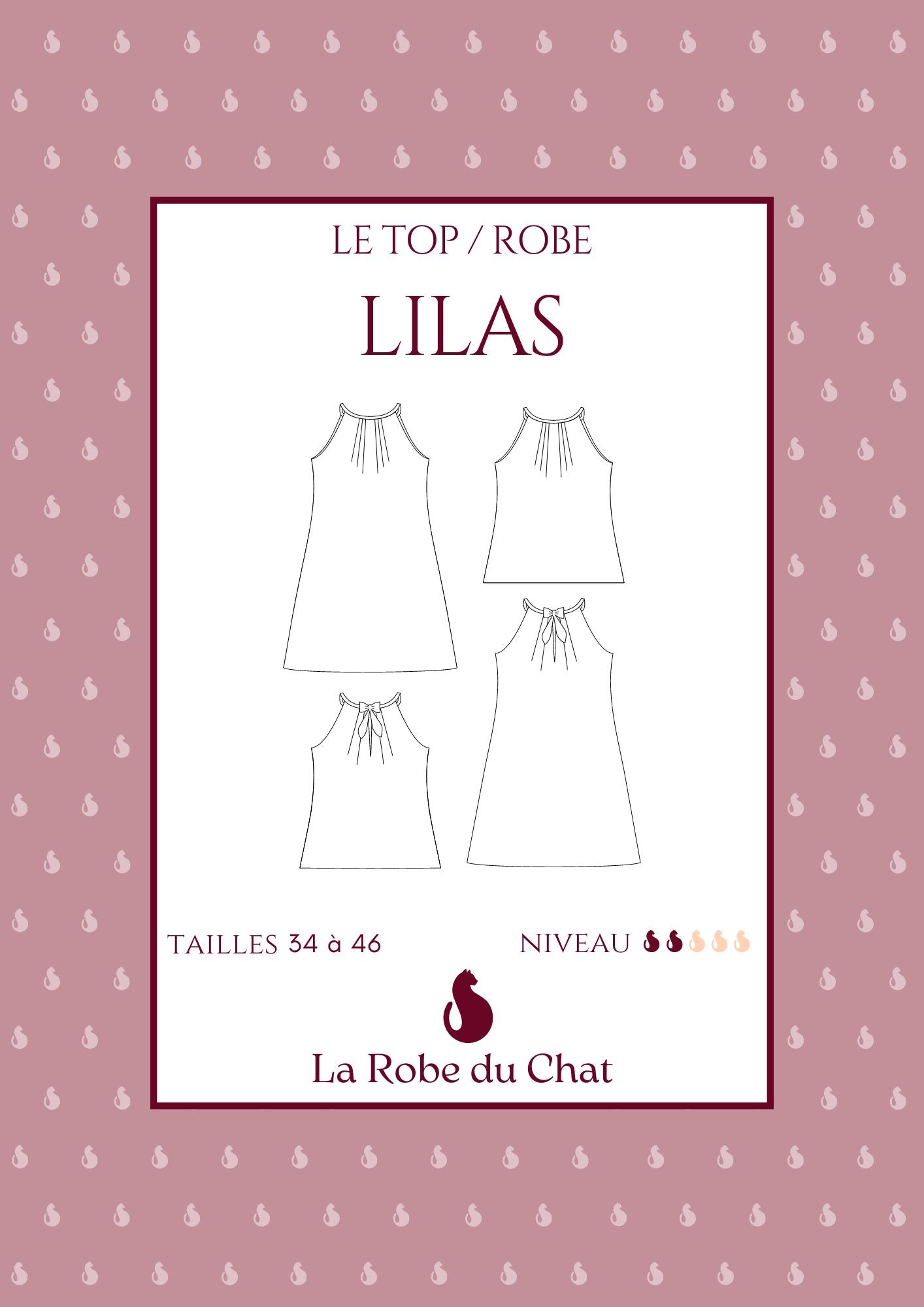 LILAS - Patron robe été et top - La Robe du Chat