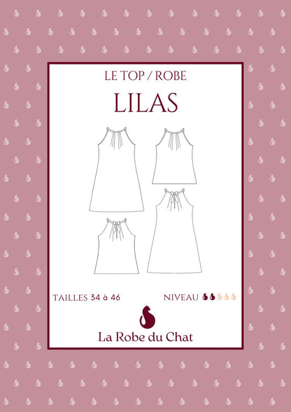 LILAS - Patron robe été et top - La Robe du Chat