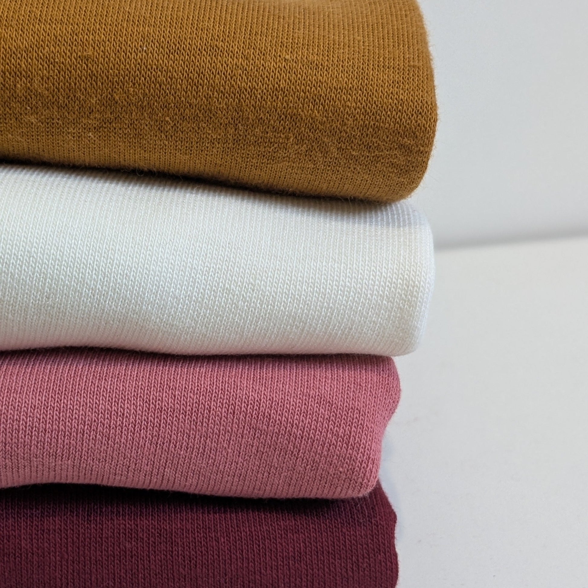 Tissu Sweat brossé épais - Pastèque (vieux rose)- OEKO-TEX La Robe du Chat