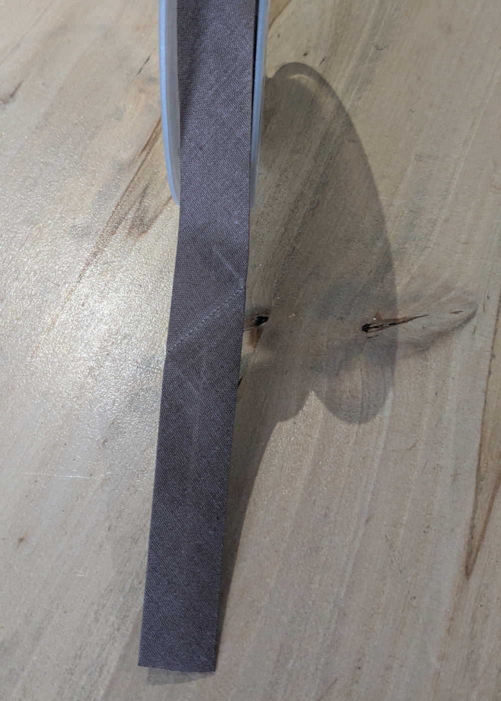 Biais coton marron foncé - 40/20 fini cousu fait 10 mm