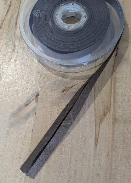 Biais coton marron foncé - 40/20 fini cousu fait 10 mm