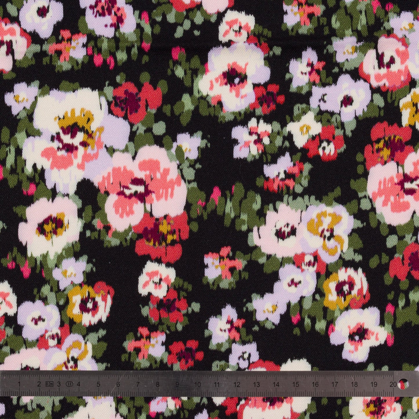 Twill de Viscose – Nuit Florale La Robe du Chat