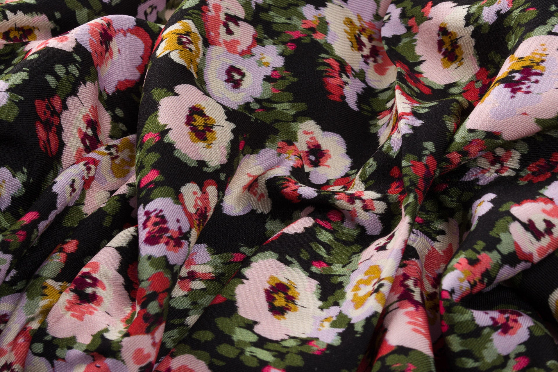 Twill de Viscose – Nuit Florale La Robe du Chat