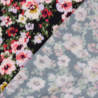Twill de Viscose – Nuit Florale La Robe du Chat