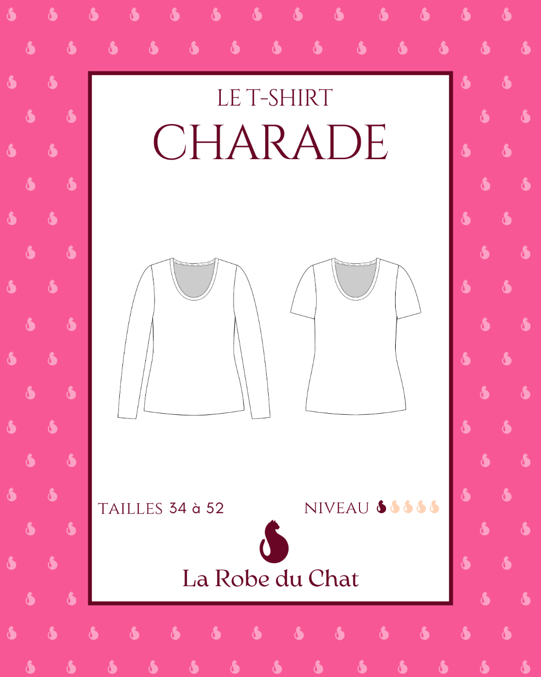 Le top Charade - Patron PDF et tuto gratuit - La Robe du Chat